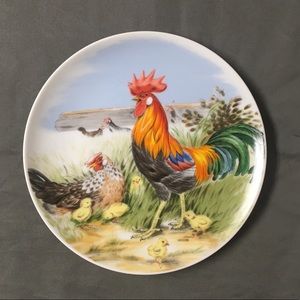 Decorative Chicken Plate- Made in Japan